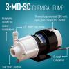 imageLittle Giant 230 Volt 112 HP 750 GPH 3MDSC NonSubmersible Magnetic Drive Pump for SemiCorrosive Chemicals 6Foot Cord Plugless BlackWhite 581513230 Volt  750 GPH  6ft Cord Plugless