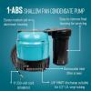 imageLittle Giant 3ABS 112 HP 115 Volt 310 GPH Automatic Shallow Pan Condensate Removal Pump with Condensate Collection Tank BlackBlue 551320230volt plugless  no tank