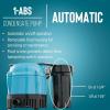 imageLittle Giant 3ABS 112 HP 115 Volt 310 GPH Automatic Shallow Pan Condensate Removal Pump with Condensate Collection Tank BlackBlue 551320230volt plugless  no tank