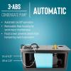 imageLittle Giant 3ABS 112 HP 115 Volt 310 GPH Automatic Shallow Pan Condensate Removal Pump with Condensate Collection Tank BlackBlue 551320310 gph with tank fits 12 OD copper or rigid plastic tubing