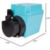 imageLittle Giant 3E12NT 115Volt 115 HP 500 GPH OilFilled Direct Drive InLine or Submersible Pump with 10ft Cord Blue 5031866Ft Cord