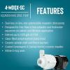 imageLittle Giant 4MDQXSC 115Volt 110 HP 1225 GPH NonSubmersible Magnetic Drive Free Flow Aquarium Circulation Pump 6Ft Cord BlackWhite 5825071225 GPH  Free Flow