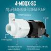 imageLittle Giant 4MDQXSC 115Volt 110 HP 1225 GPH NonSubmersible Magnetic Drive Free Flow Aquarium Circulation Pump 6Ft Cord BlackWhite 5825071225 GPH  Free Flow