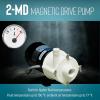 imageLittle Giant 5MD 18 HP 115Volt 905 GPH Magnetic Drive Pump for NonCorrosive Chemicals 6Foot Power Cord Black 583002510 GPH  115V