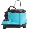 imageLittle Giant 6CIA 115 Volt 13 HP 2760 GPH Cast Iron Submersible Sump Pump with Extended Leg Kit and Integral Diaphragm Switch 10Ft Cord Blue 506162Cast Iron  115V  10 Cord  Piggyback Diaphragm Switch