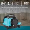 imageLittle Giant 6CIA 115 Volt 13 HP 2760 GPH Cast Iron Submersible Sump Pump with Extended Leg Kit and Integral Diaphragm Switch 10Ft Cord Blue 506162Cast Iron  115V  10 Cord  MidLevel Diaphragm Switch for Under Sink