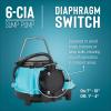 imageLittle Giant 6CIA 115 Volt 13 HP 2760 GPH Cast Iron Submersible Sump Pump with Extended Leg Kit and Integral Diaphragm Switch 10Ft Cord Blue 506162Cast Iron  115V  10 Cord  Integral Diaphragm Switch