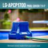 imageLittle Giant APCP1700 115Volt 13 HP 1745 GPH Automatic Submersible Swimming Pool Cover Pump with 25Ft Cord Light Blue 577301Dark Blue
