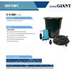 imageLittle Giant CSSS 115Volt 13 HP 3000 GPH PrePackaged Automatic Crawl Space Sump System with 20Ft Cord BlueBlack 14940655