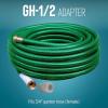 imageLittle Giant GH1 1Inch MNPT x 34inch Male GHT Garden Hose ReducerAdapter for Utility Pond or Hydroponic Pumps with 1inch FNPT discharge Black 59903012 FNPT x 34 GHT
