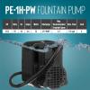 imageLittle Giant PE1H 115Volt 1125 HP 170 GPH Epoxy Encapsulated Small Submersible Direct Drive Pump with Hooded Volute 6 Ft Cord Black 518203Pump with Flow Control Valve