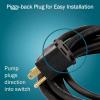 imageLittle Giant RFSN20 120250 Volts Maximum 20Amp  15 HP Pump Down Tethered Float Switch Plugless for Pond Sump Sewage or Effluent Systems 20Ft Cord Grey 59931820 Cord  115V Plug  Max 34 HP