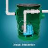 imageLittle Giant RFSN20 120250 Volts Maximum 20Amp  15 HP Pump Down Tethered Float Switch Plugless for Pond Sump Sewage or Effluent Systems 20Ft Cord Grey 59931820 Cord  115V Plug  Max 34 HP