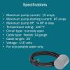 imageLittle Giant RFSN20 120250 Volts Maximum 20Amp  15 HP Pump Down Tethered Float Switch Plugless for Pond Sump Sewage or Effluent Systems 20Ft Cord Grey 59931820 Cord  115V Plug  Max 34 HP