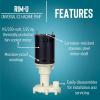 imageLittle Giant RIMU 115230 Volt 125 HP Maximum 760 GPH Commercial Ice Machine Replacement Water Pump with 3Ft Lead Wires BlackWhite 545600