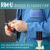 imageLittle Giant RIMU 115230 Volt 125 HP Maximum 760 GPH Commercial Ice Machine Replacement Water Pump with 3Ft Lead Wires BlackWhite 545600