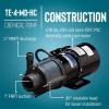 imageLittle Giant TE55MDHC 115230 Volt 13 HP 1920 GPH NonSubmersible Highly Corrosive Chemical Transfer Magnetic Drive Pump No Cord Black 585604230 Volt  840 GPH