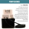 imageLittle Giant VCMA15ULST 115 Volt 65 GPH 150 HP Automatic Condensate Removal Pump for HVACRefrigeration SystemsDehumidifiers with Overflow Detection Switch and 20Foot Tubing BlackWhite 554415Includes Safety Switch