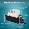imageLittle Giant VCMA15ULST 115 Volt 65 GPH 150 HP Automatic Condensate Removal Pump for HVACRefrigeration SystemsDehumidifiers with Overflow Detection Switch and 20Foot Tubing BlackWhite 554415Includes Tubing no safety switch