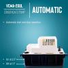 imageLittle Giant VCMA20ULST 230 Volt 80 GPH 130 HP Automatic Condensate Removal Pump for HVACRefrigeration SystemsDehumidifiers with Overflow Detection Switch and 20Foot Tubing WhiteBlack 554461230V Base Model No Overflow Detection Switch