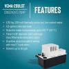 imageLittle Giant VCMA20ULST 230 Volt 80 GPH 130 HP Automatic Condensate Removal Pump for HVACRefrigeration SystemsDehumidifiers with Overflow Detection Switch and 20Foot Tubing WhiteBlack 554461230V with Overflow Detection Switch  Tubing