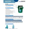 imageLittle Giant WCR9SP 115 Volt 410 HP 4800 GPH Automatic Outdoor WaterSeepage Collection and Removal System with Sewage Pump 20 Piggyback Float Switch Structural Foam Cover GreenBlue 509081Steel Cover