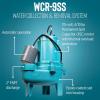 imageLittle Giant WCR9SP 115 Volt 410 HP 4800 GPH Automatic Outdoor WaterSeepage Collection and Removal System with Sewage Pump 20 Piggyback Float Switch Structural Foam Cover GreenBlue 509081Steel Cover