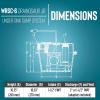 imageLittle Giant WRSC6 115Volt 13 HP 2760 GPH Compact Under Sink Drainosaur Automatic Sump PumpBasin System with 10Ft Cord BlackBlue 50606515