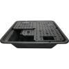imageLittle Giant DFB44 44Inch Disappearing Water Fountain Basin with Removable Grates for Easy Pump Access Supports Up to 3000 lbs Black 566558