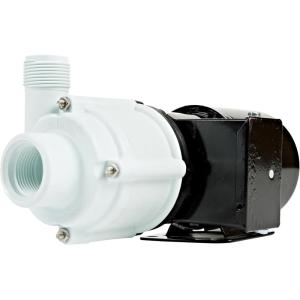 imageLittle Giant 4MDQXSC 115Volt 110 HP 1225 GPH NonSubmersible Magnetic Drive Free Flow Aquarium Circulation Pump 6Ft Cord BlackWhite 5825071225 GPH  Free Flow