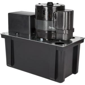 imageLittle Giant VCL45ULS 115 Volt 15 HP 450 GPH Automatic Condensate Removal Pump with 1Gallon Tank and Safety Switch 6Ft Cord Black 553240115Volt 450 GPH