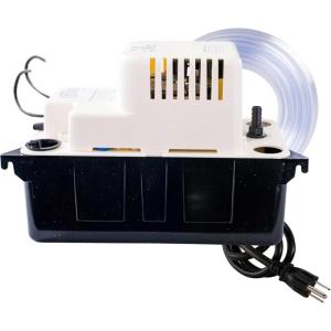imageLittle Giant VCMA15ULST 115 Volt 65 GPH 150 HP Automatic Condensate Removal Pump for HVACRefrigeration SystemsDehumidifiers with Overflow Detection Switch and 20Foot Tubing BlackWhite 554415Includes Overflow Detection SwitchTubing