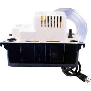 imageLittle Giant VCMA15ULST 115 Volt 65 GPH 150 HP Automatic Condensate Removal Pump for HVACRefrigeration SystemsDehumidifiers with Overflow Detection Switch and 20Foot Tubing BlackWhite 554415Includes Tubing no safety switch