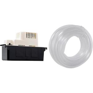 imageLittle Giant VCMA15ULST 115 Volt 65 GPH 150 HP Automatic Condensate Removal Pump for HVACRefrigeration SystemsDehumidifiers with Overflow Detection Switch and 20Foot Tubing BlackWhite 554415Includes Safety Switch
