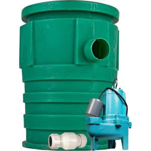 imageLittle Giant WCR9SP 115 Volt 410 HP 4800 GPH Automatic Outdoor WaterSeepage Collection and Removal System with Sewage Pump 20 Piggyback Float Switch Structural Foam Cover GreenBlue 509081Structural Foam Cover