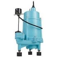 imageLittle Giant 16GF15120 115V 2958 GPH 1 HP Automatic Grinder Pump for Sewage and Effluent Systems with Piggyback Tethered Float Switch Blue 509810Vertical Float  115 Volt