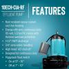 imageLittle Giant 10ECHCIARF 115Volt 12 HP 3600 GPH Automatic Submersible Cast Iron High Head Effluent Pump with Piggyback Float Switch and 30Ft Cord Blue 511622Piggyback Float Switch 30 Cord
