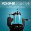 imageLittle Giant 10ECHCIARF 115Volt 12 HP 3600 GPH Automatic Submersible Cast Iron High Head Effluent Pump with Piggyback Float Switch and 30Ft Cord Blue 511622Integral Float Switch  30 Cord