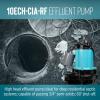 imageLittle Giant 10ECHCIARF 115Volt 12 HP 3600 GPH Automatic Submersible Cast Iron High Head Effluent Pump with Piggyback Float Switch and 30Ft Cord Blue 511622Piggyback Float Switch 30 Cord