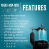 imageLittle Giant 10ECHCIARF 115Volt 12 HP 3600 GPH Automatic Submersible Cast Iron High Head Effluent Pump with Piggyback Float Switch and 30Ft Cord Blue 511622Integral Float Switch  20 Cord