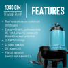 imageLittle Giant 10SCCIM 208230Volt 7200 GPH 12 HP Manual Cast Iron SewageEffluent Pump No Switch with 2inch FNPT Discharge and 20Ft Cord Blue 511438115V  2  20 Cord  No Switch
