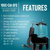 imageLittle Giant 10SCCIM 208230Volt 7200 GPH 12 HP Manual Cast Iron SewageEffluent Pump No Switch with 2inch FNPT Discharge and 20Ft Cord Blue 511438115V  2  20 Cord  SnapAction Switch