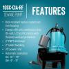 imageLittle Giant 10SCCIM 208230Volt 7200 GPH 12 HP Manual Cast Iron SewageEffluent Pump No Switch with 2inch FNPT Discharge and 20Ft Cord Blue 511438115V  2  20 Cord  Float Switch