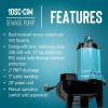 imageLittle Giant 10SCCIM 208230Volt 7200 GPH 12 HP Manual Cast Iron SewageEffluent Pump No Switch with 2inch FNPT Discharge and 20Ft Cord Blue 511438208230V  2  20 Cord  No Switch