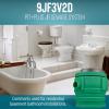 imageLittle Giant 10SP2V2D Pit Plus SR Sewage Basin System with 115Volt 12 HP 7200 GPH 10SCCIM Sewage Pump ECM switch and 20Ft Cord GreenBlueBlack 51168524x24  9SCCIM  Float  No Alarm  3 Vent