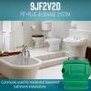 imageLittle Giant 10SP2V2D Pit Plus SR Sewage Basin System with 115Volt 12 HP 7200 GPH 10SCCIM Sewage Pump ECM switch and 20Ft Cord GreenBlueBlack 51168524x24  9SCCIM  ECM Switch  No Alarm  2 Vent
