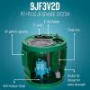 imageLittle Giant 10SP2V2D Pit Plus SR Sewage Basin System with 115Volt 12 HP 7200 GPH 10SCCIM Sewage Pump ECM switch and 20Ft Cord GreenBlueBlack 51168524x24  9SCCIM  Float  No Alarm  3 Vent