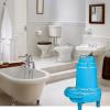 imageLittle Giant 14SCIM 115 Volt 12 HP 6000 GPH Manual Submersible Sewage Ejector Pump 20Foot Power Cord 3Inch Discharge Blue 514420
