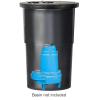 imageLittle Giant 14SCIM 115 Volt 12 HP 6000 GPH Manual Submersible Sewage Ejector Pump 20Foot Power Cord 3Inch Discharge Blue 514420