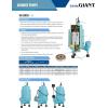 imageLittle Giant 16GF15120 115V 2958 GPH 1 HP Automatic Grinder Pump for Sewage and Effluent Systems with Piggyback Tethered Float Switch Blue 509810115 V  tethered float switch